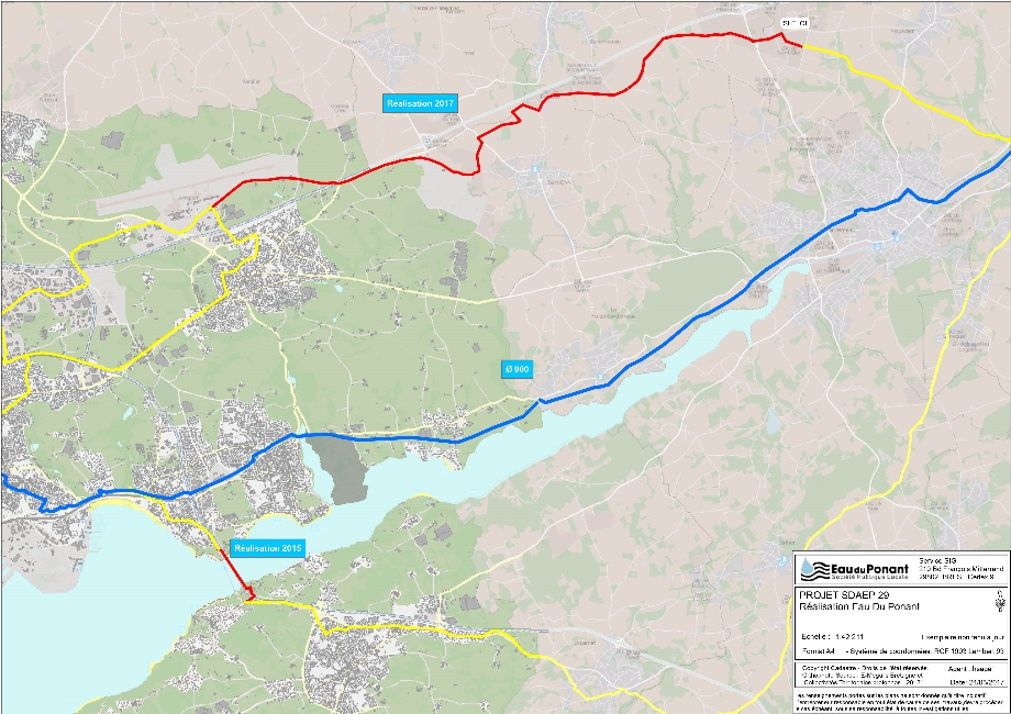 13 km de canalisation entre Plouédern et Guipavas
